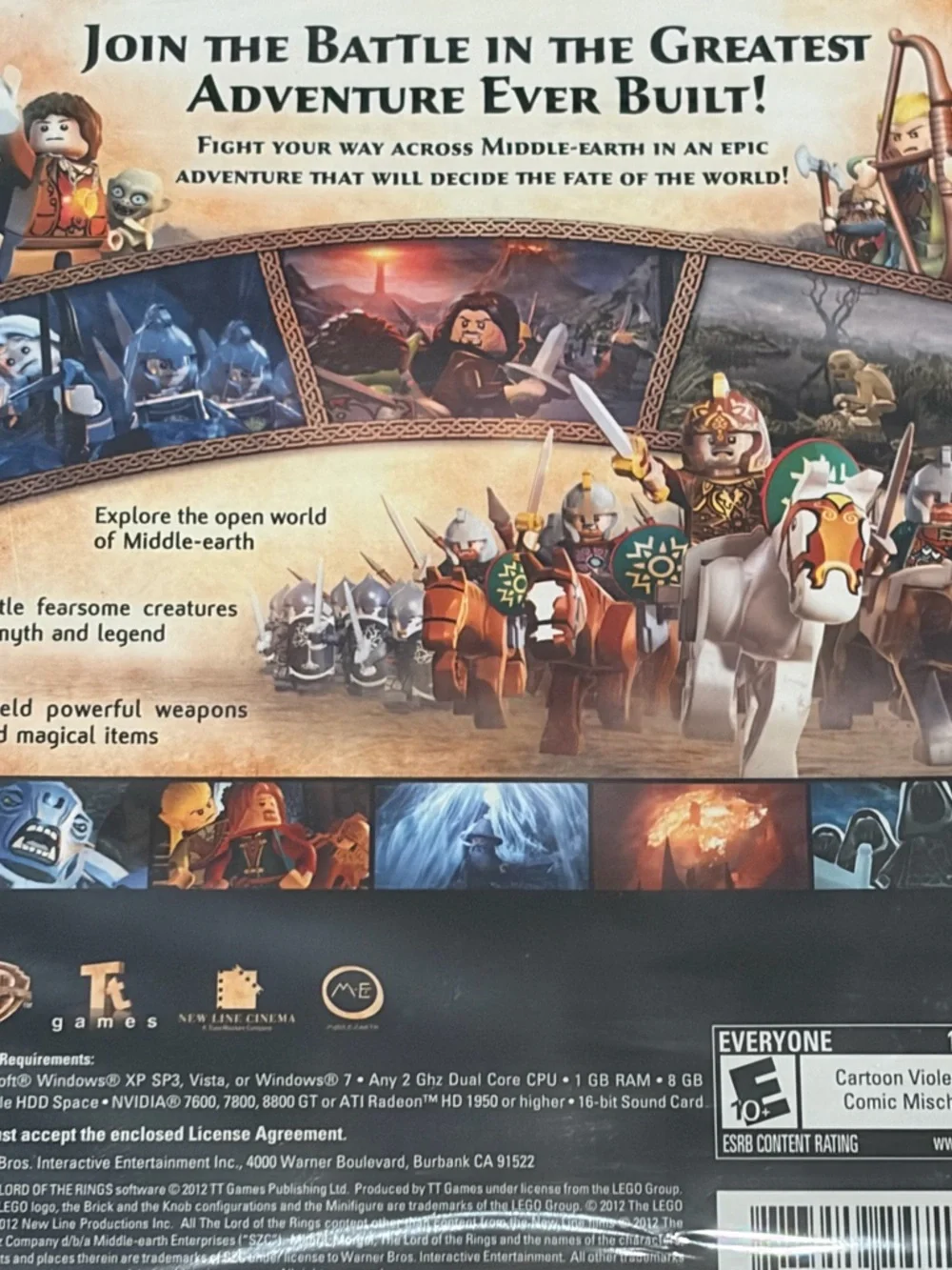NEW LEGO Lord of the Rings PC DVD Game Sealed New LOTR Warner Bros 2012
